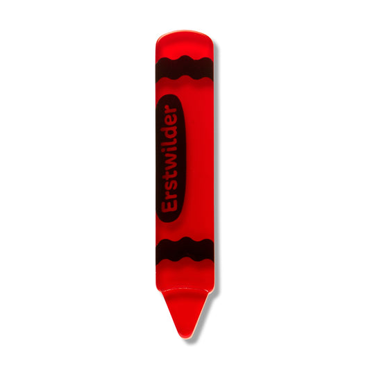 Erstwilder - Brooch Simplified Mini Crayon Red