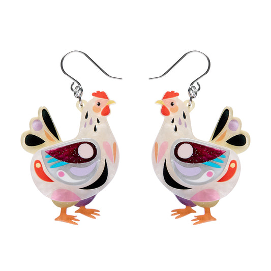 Erstwilder - Drop Earrings Clara the Chicken