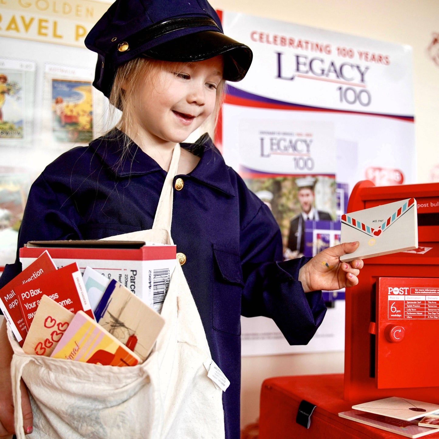 Wooden Toy - Australian Post Box